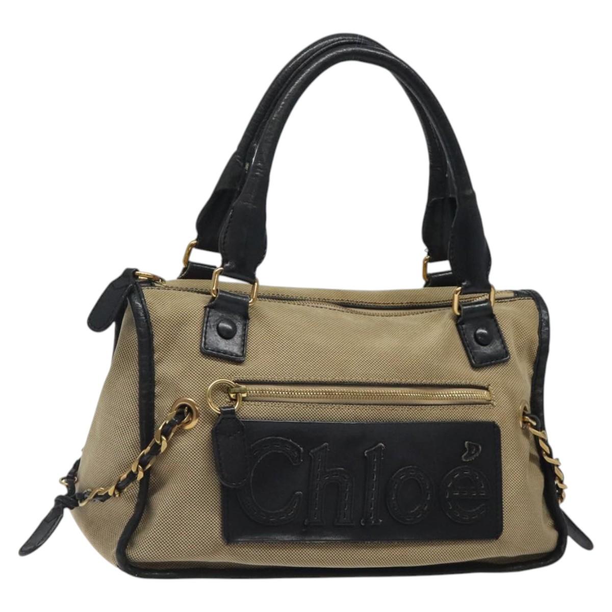 Chloe Harley Bag – Beige Canvas