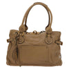 Chloe Paddington Shoulder Bag - Beige Leather