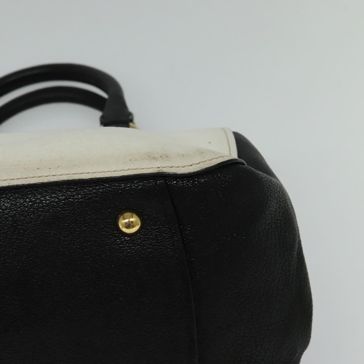 Miu Miu Bag – White Gold Black Leather