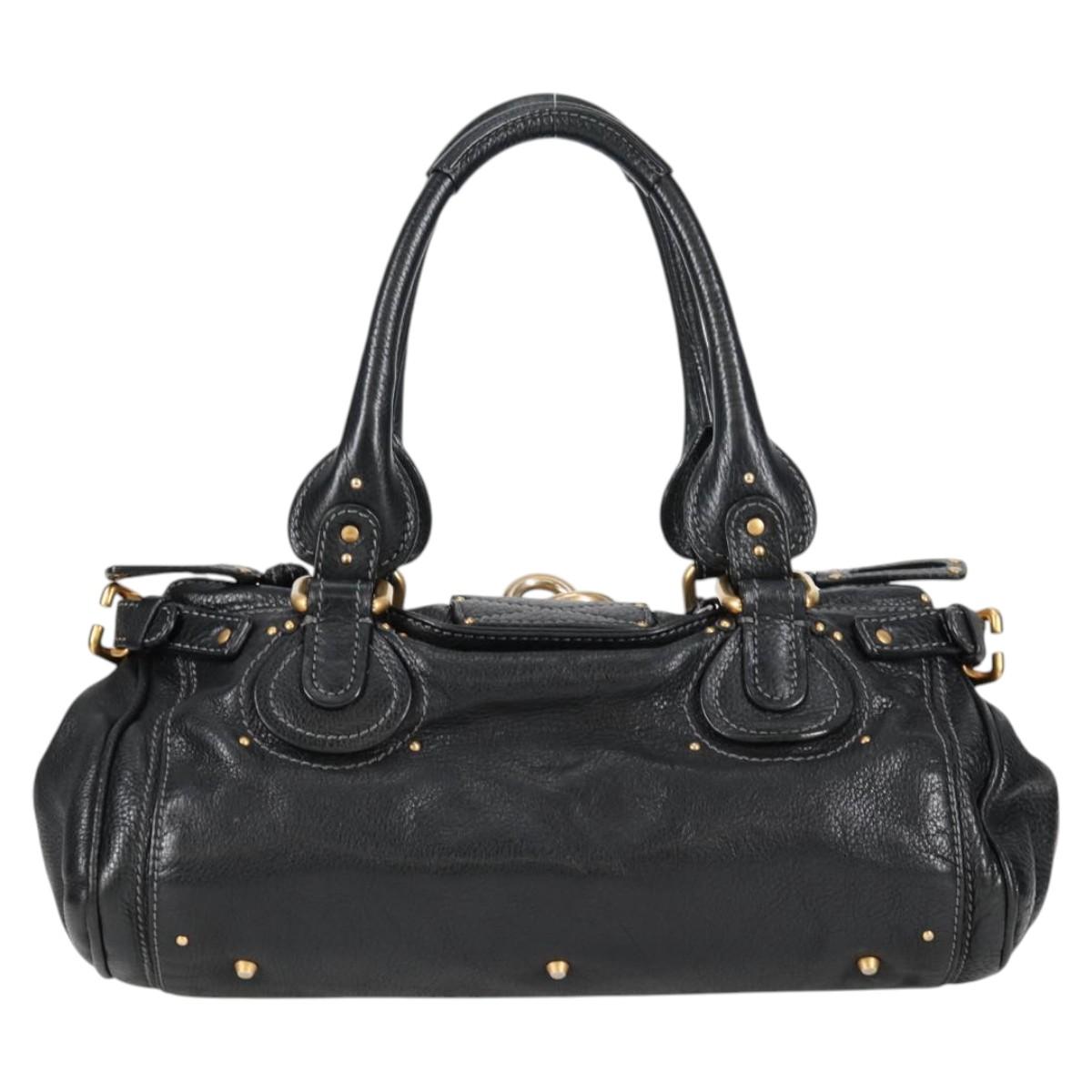 Chloe Paddington Bag - Black Leather