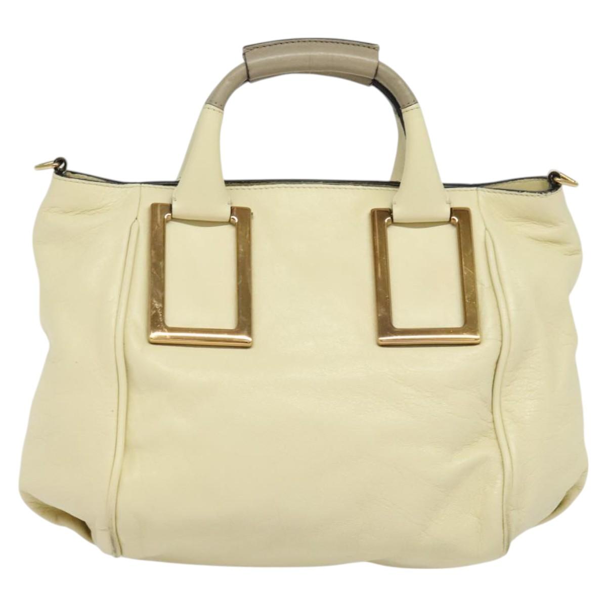 Chloe Etel Bag - White Leather