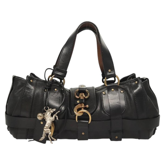 Chloe Kerala Horse Handbag - Black Leather