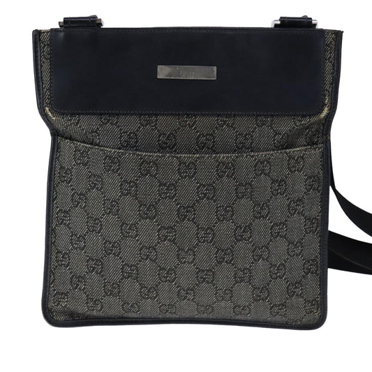 Gucci GG Canvas Shoulder Bag – Black