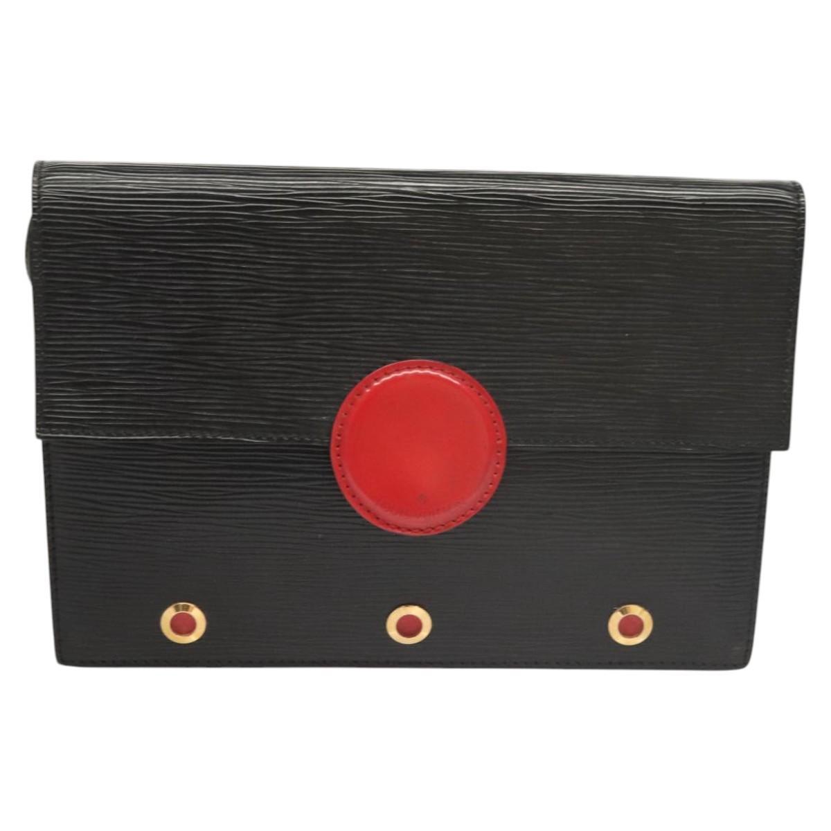Louis Vuitton Hublot Shoulder Bag – Black Red Epi Leather