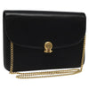 Christian Dior Chain Shoulder Bag – Black Leather Gold