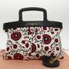 Miu Miu Bag – White Black Canvas Leather
