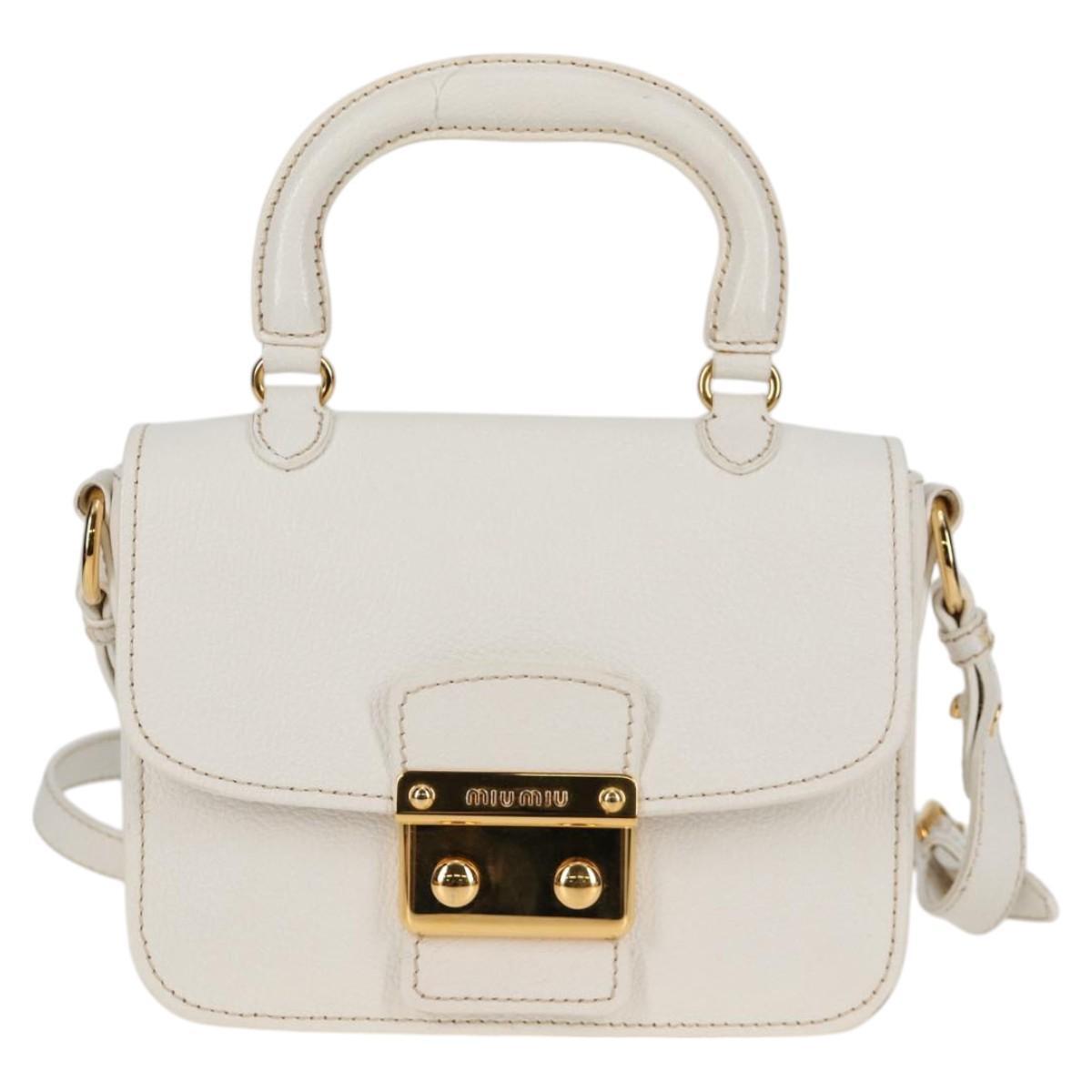 Miu Miu Bag – White Leather