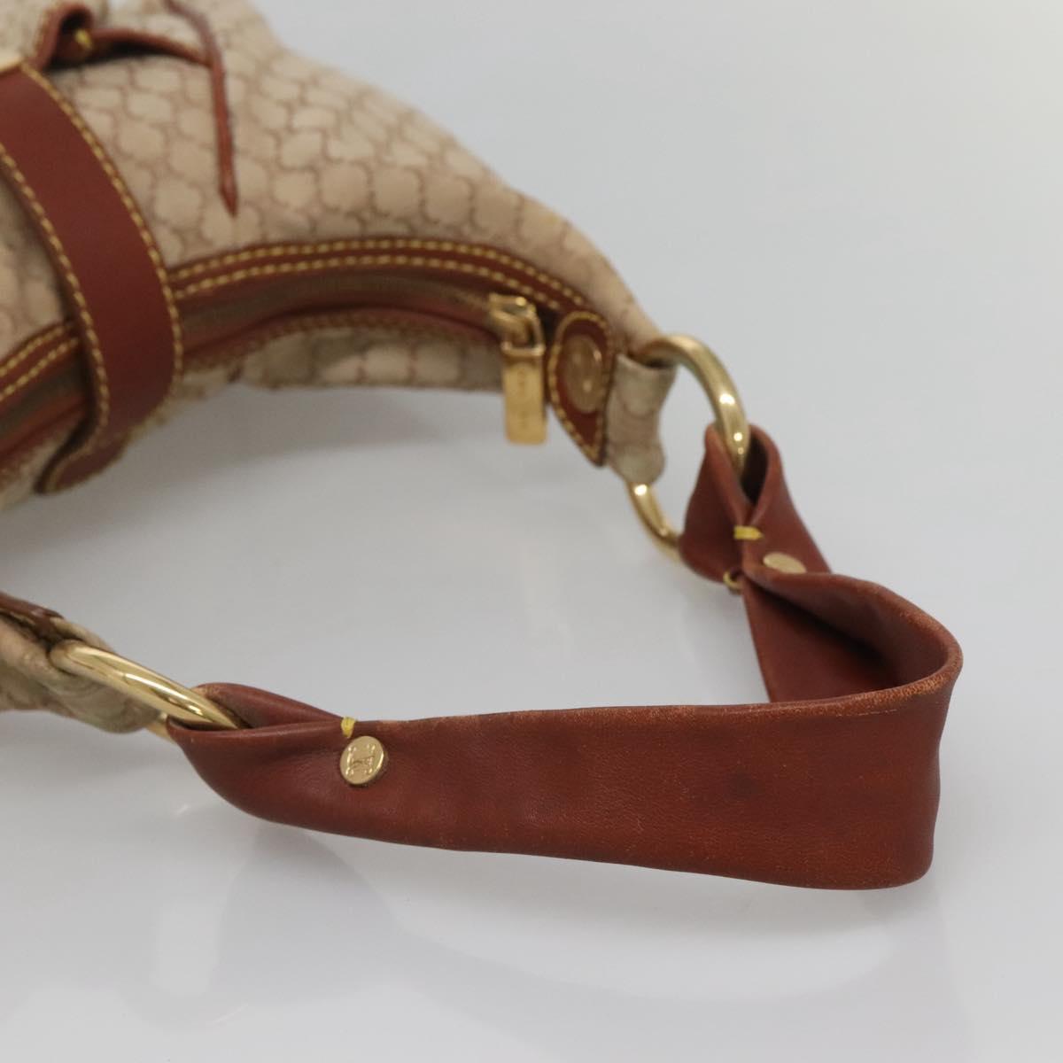 Celine Macadam Canvas Shoulder Bag – Beige-Gold