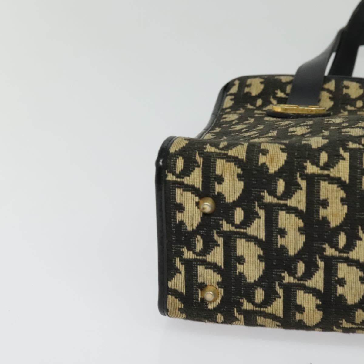 Dior Trotter Canvas Shoulder Bag – Black & Gold