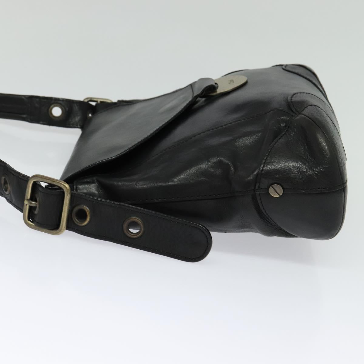 Chloe Shoulder Bag - Black Leather