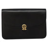Christian Dior Chain Shoulder Bag – Black Leather Gold
