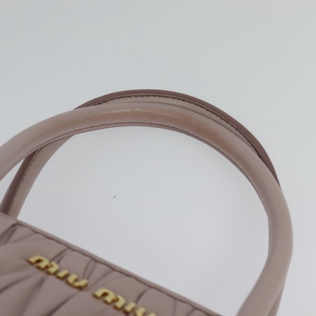 Miu Miu Matelasse Bag – Pink Leather