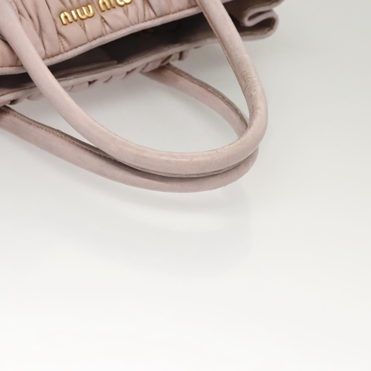 Miu Miu Matelasse Bag – Pink Leather