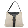 Gucci Shoulder Bag – White-Black Canvas Leather