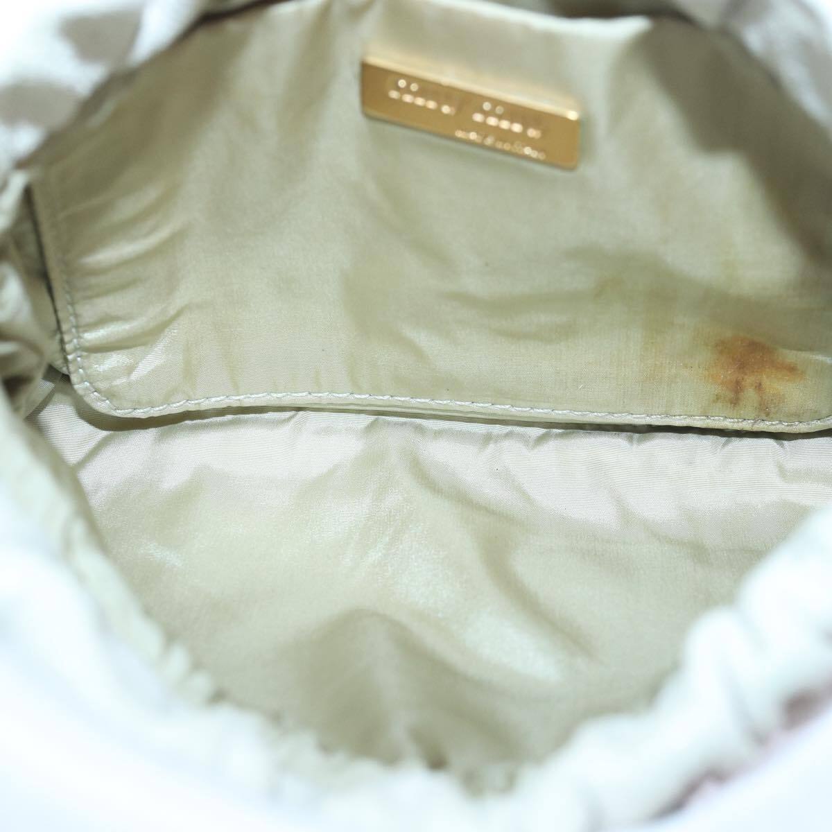 Miu Miu Pouch Leather Bag – Hvit Leather