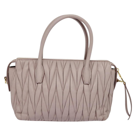 Miu Miu Matelasse Bag – Pink Leather