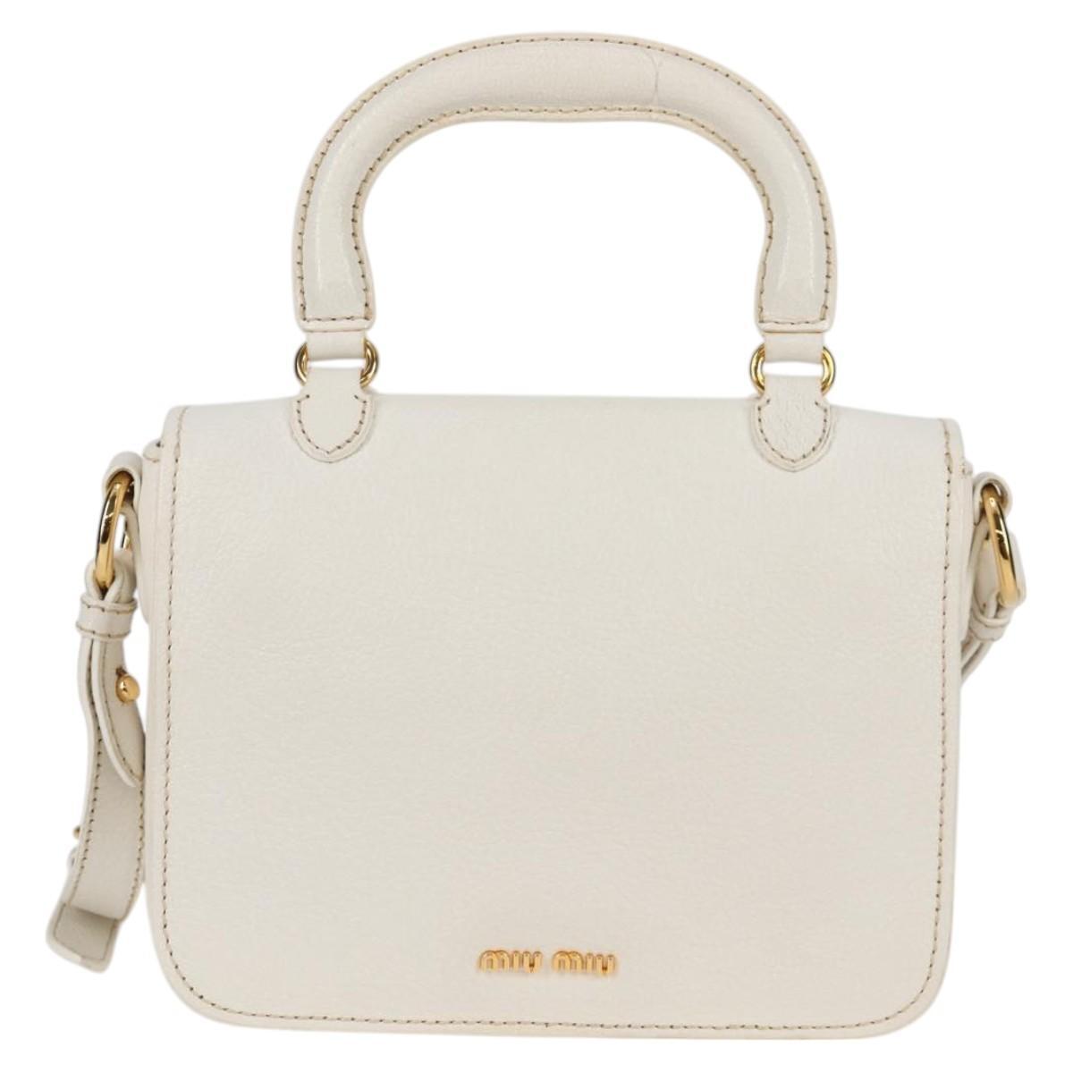Miu Miu Bag – White Leather