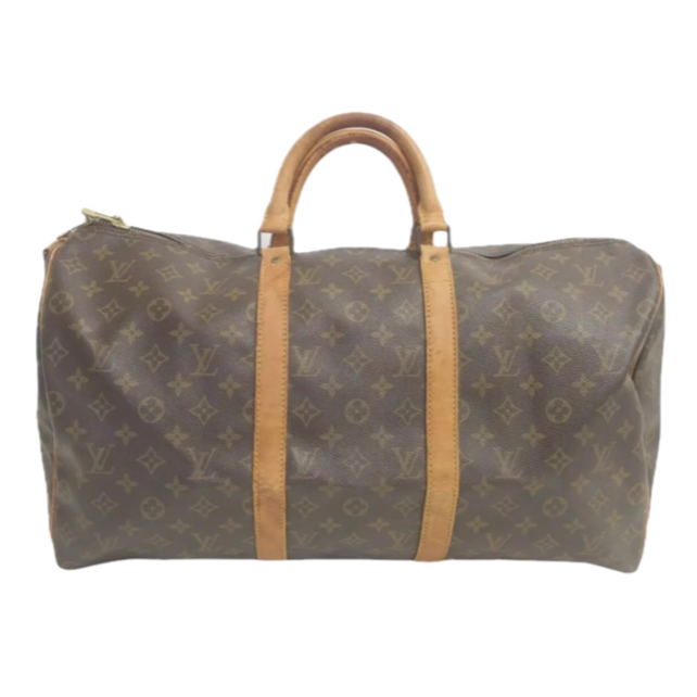 LOUIS VUITTON MONOGRAM KEEPALL 50 BANDOULIERE BAG - Brands Select