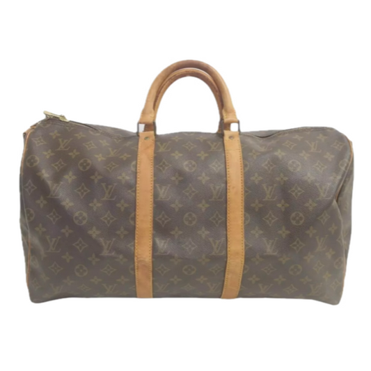 LOUIS VUITTON MONOGRAM KEEPALL 50 BANDOULIERE BAG - Brands Select