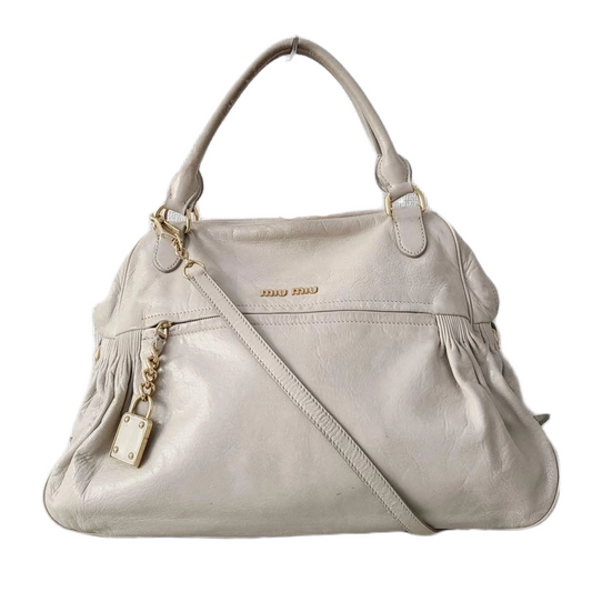 Miu Miu Bag - White/grey Leather