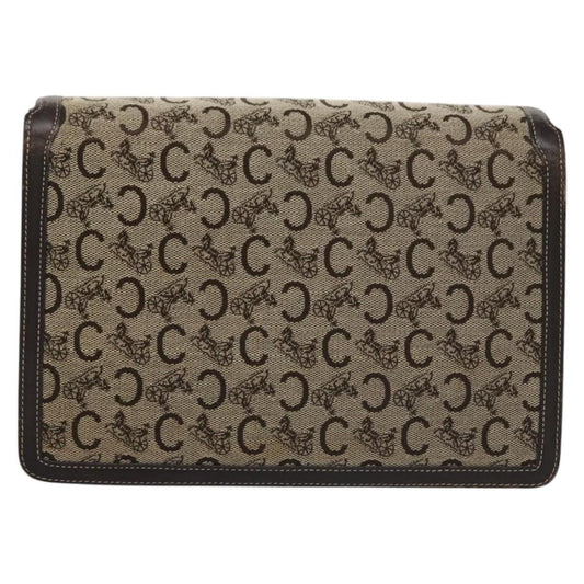 Celine C Macadam Canvas Shoulder Bag – Beige-Brown