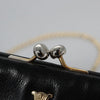 Celine Chain Gamaguchi Shoulder Bag – Black Leather