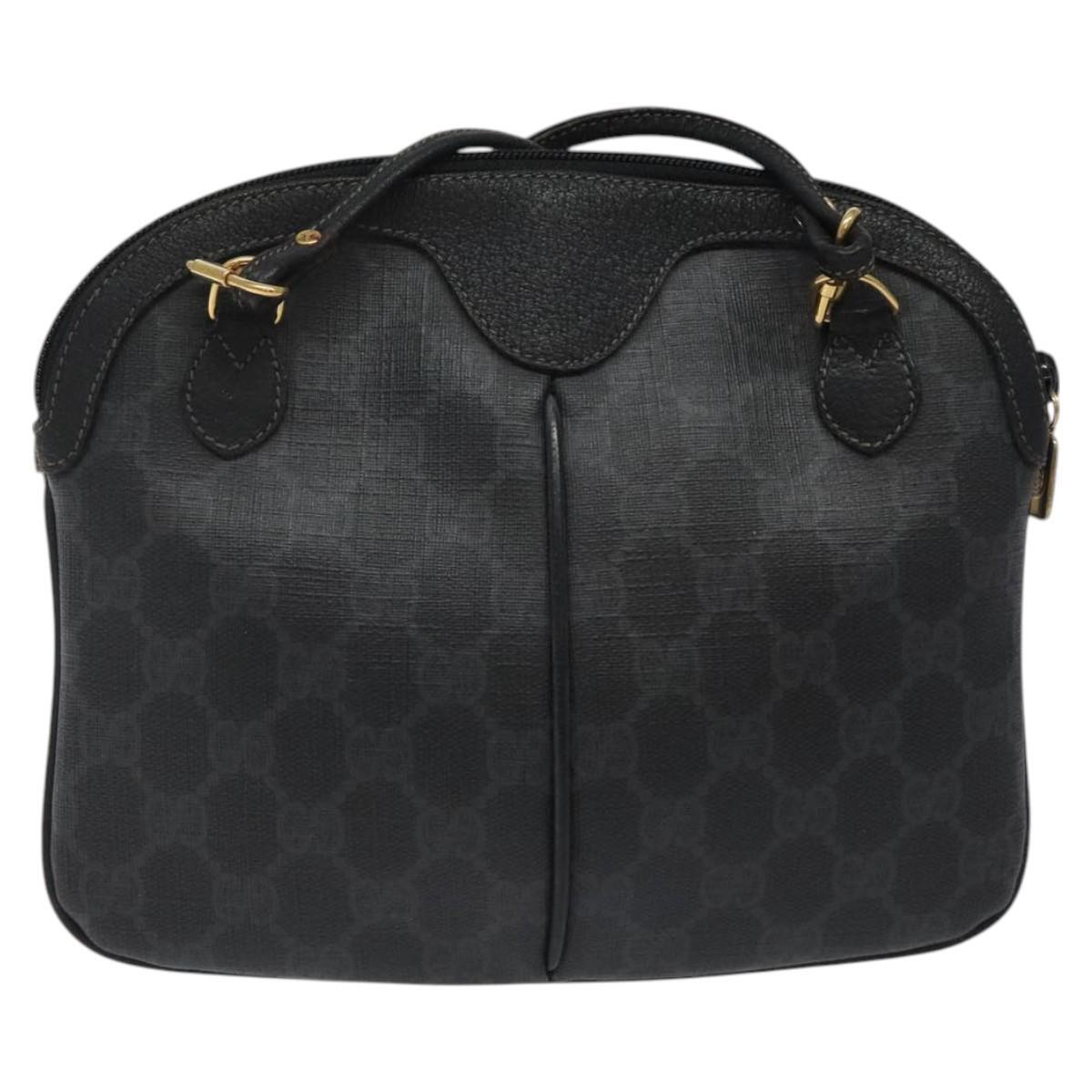 Gucci GG Supreme Web Sherry Line Bag – Black PVC Gold