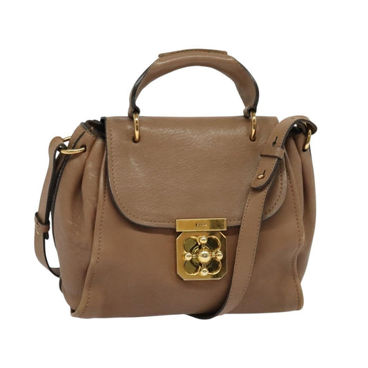 Chloe Elsie bag - Beige Leather
