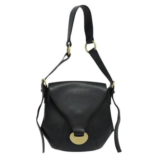 Chloe Shoulder Bag - Black Leather