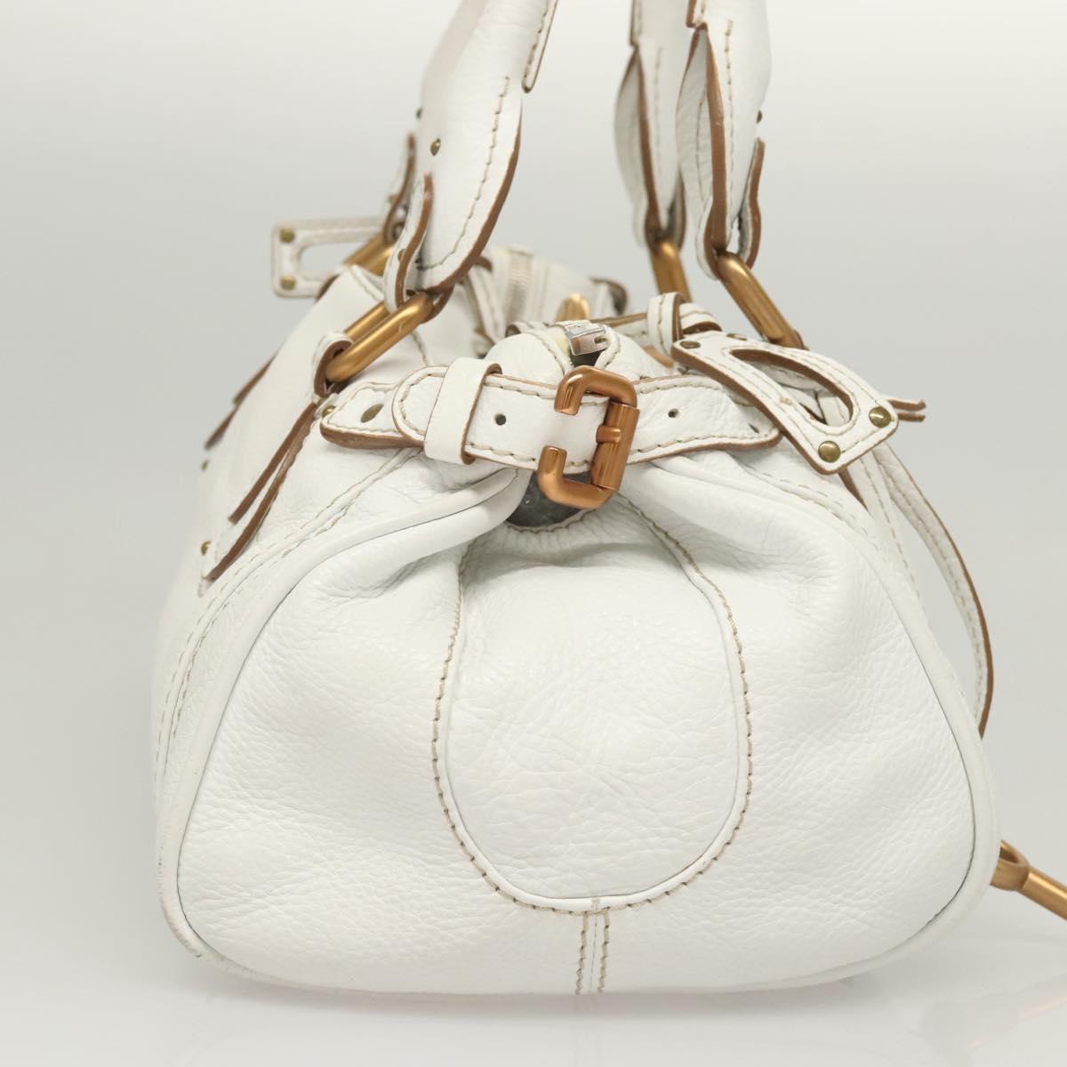 Chloe Paddington Bag - White Leather