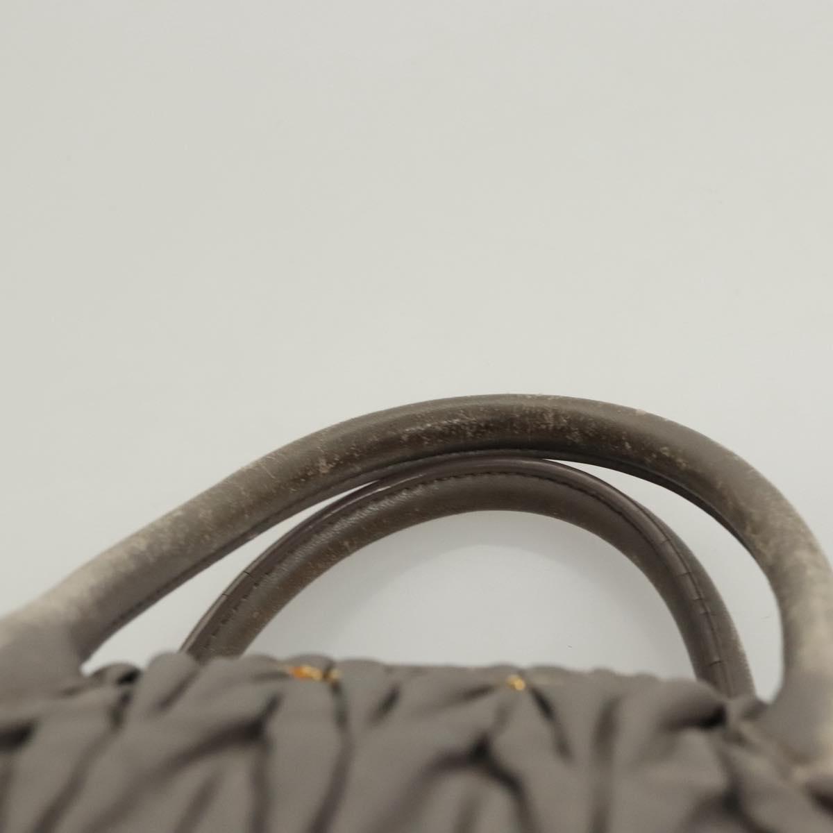 Miu Miu Matelasse Bag – Gray Leather