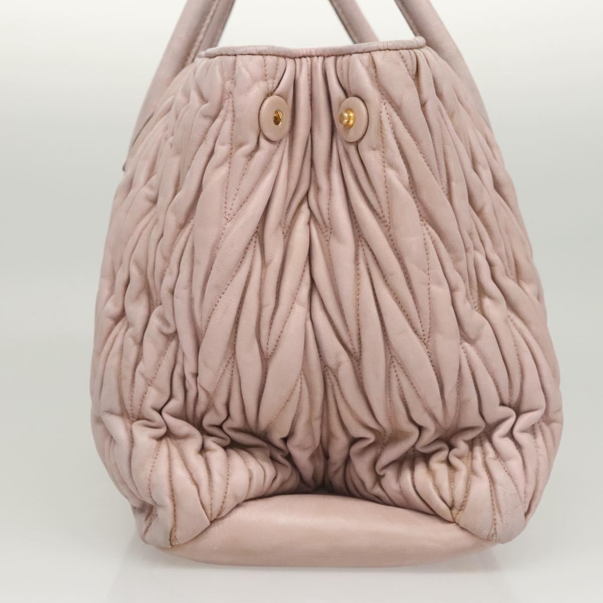 Miu Miu Matelasse Bag – Pink Leather