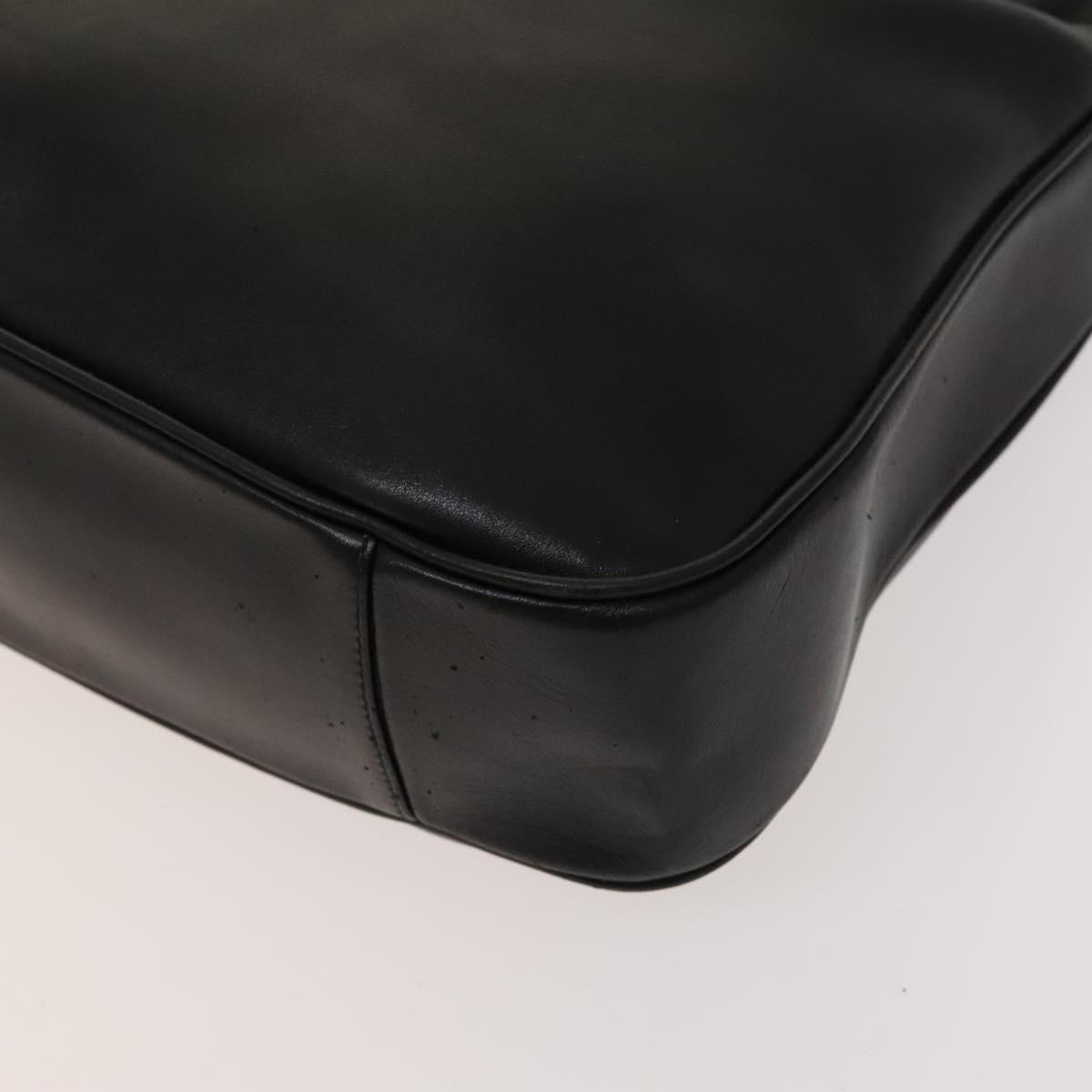 Gucci Bamboo Shoulder Bag – Black Leather