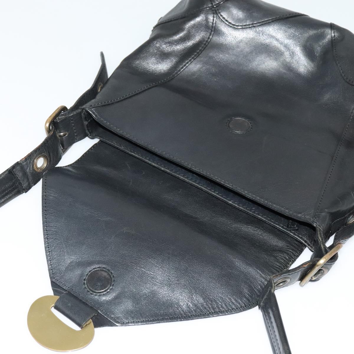 Chloe Shoulder Bag - Black Leather