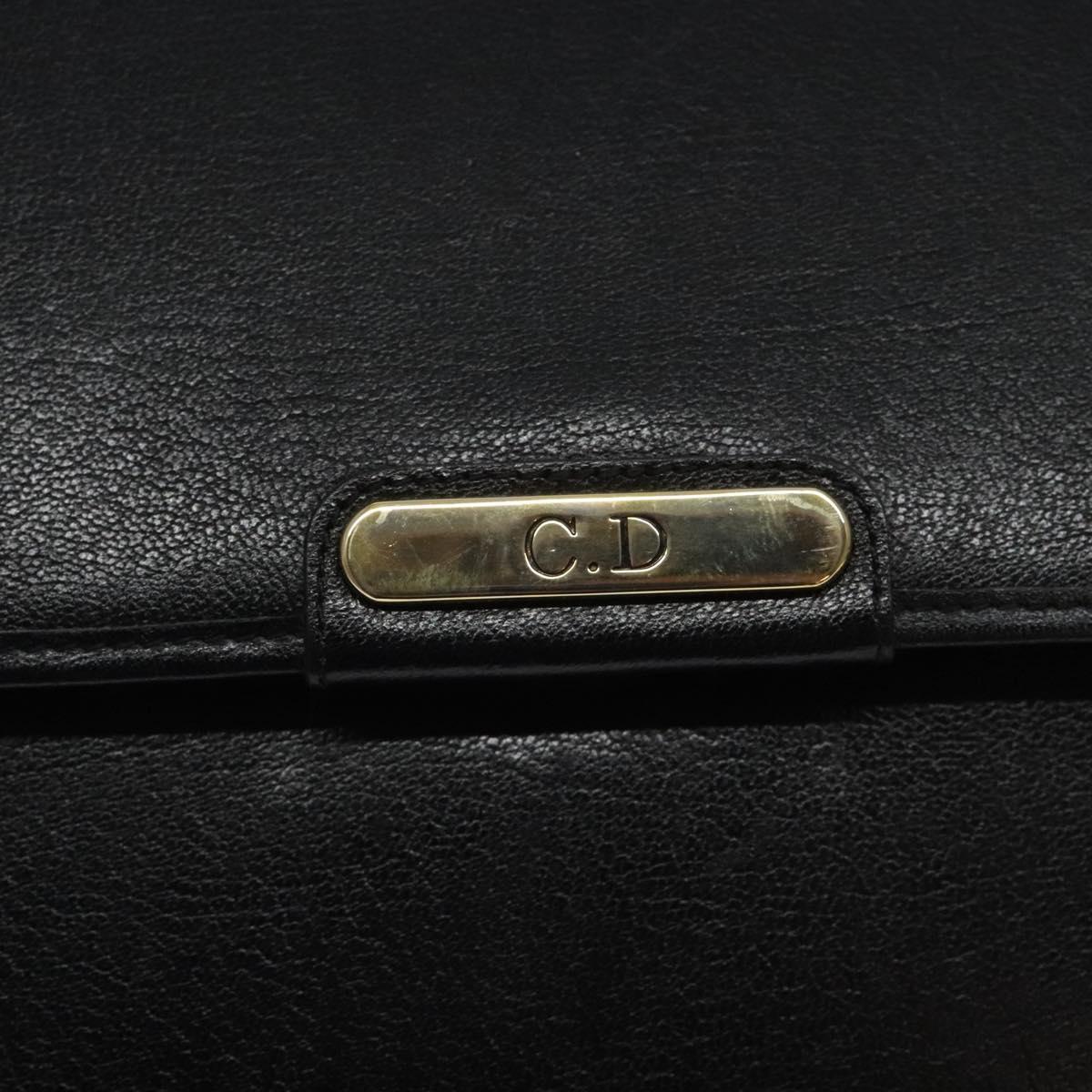 Dior Christian Shoulder Bag – Svart Lær Gull