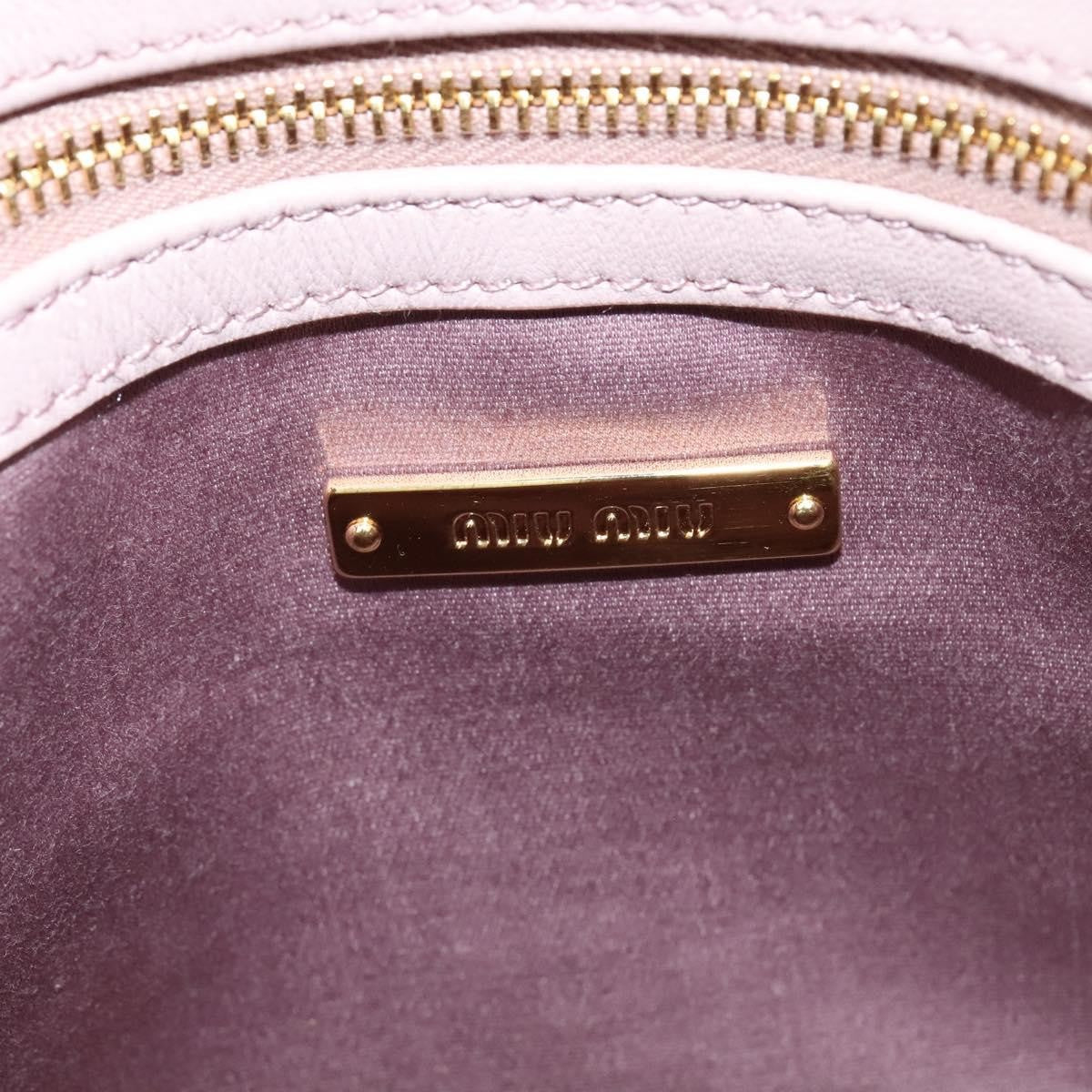 Miu Miu Matelasse Bag – Pink Leather