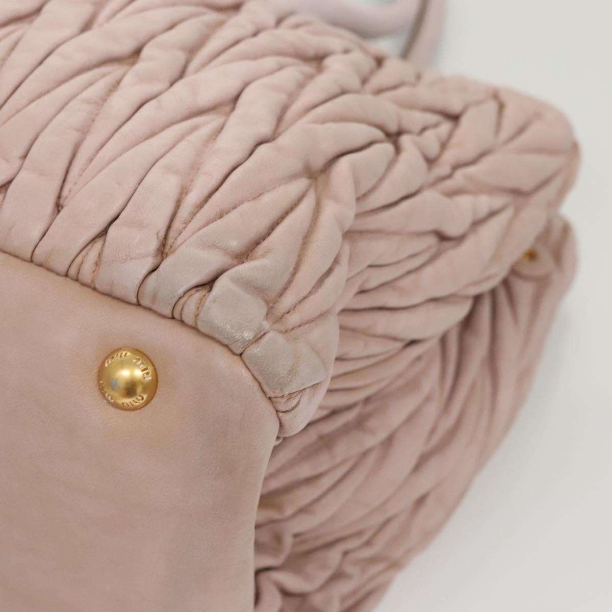 Miu Miu Matelasse Bag – Pink Leather