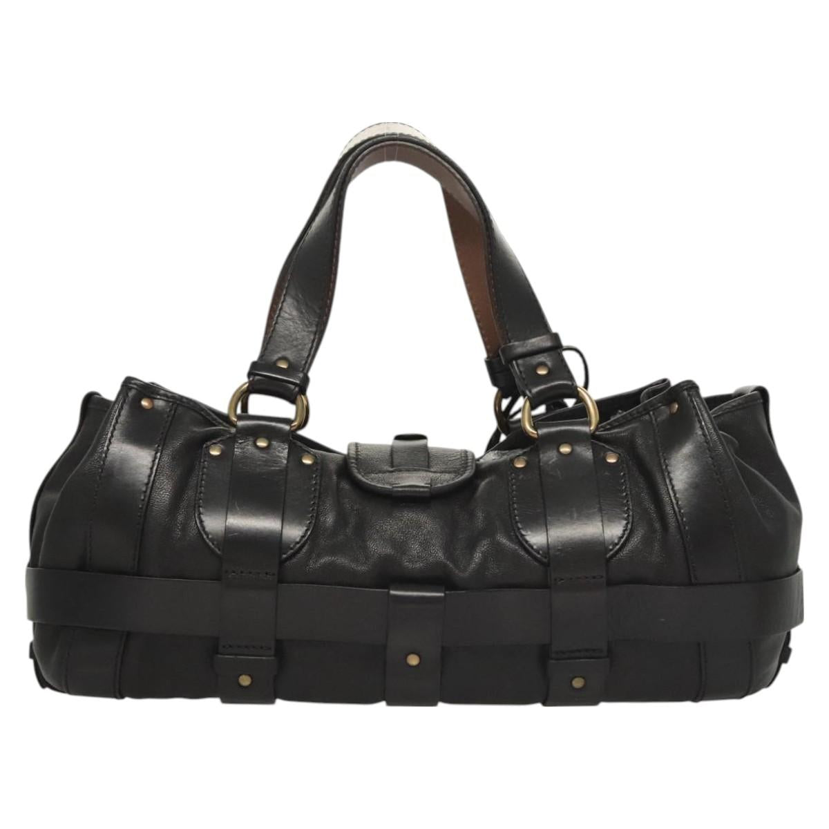 Chloe Kerala Horse Handbag - Black Leather