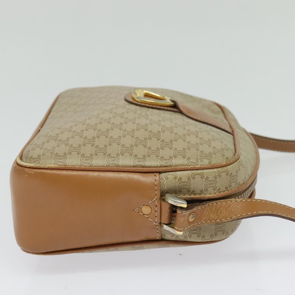 Celine Macadam Canvas Shoulder Bag – Beige Gold