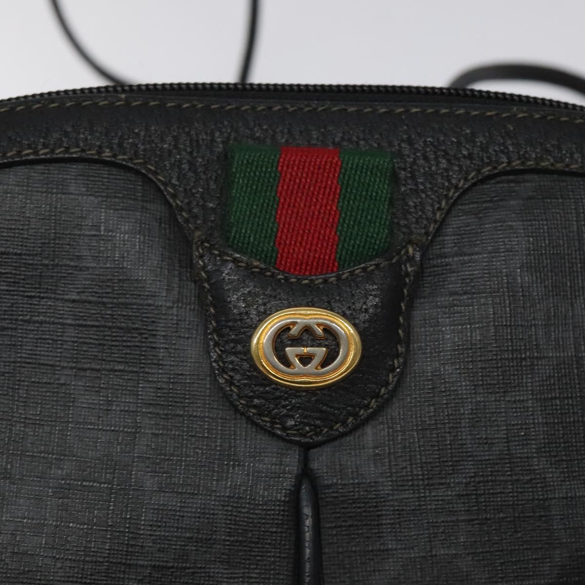 Gucci GG Supreme Web Sherry Line Bag – Black PVC Gold