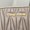 Miu Miu Matelasse Bag – Gray Leather