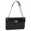Dior Chain Shoulder Bag – Black Leather Gold
