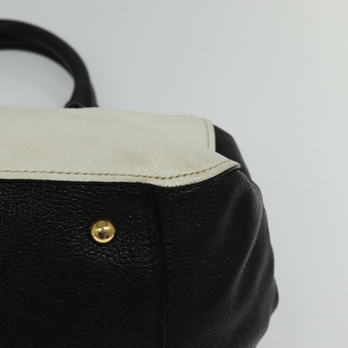 Miu Miu Bag – White Gold Black Leather