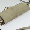 Chloe Fay Shoulder Bag - Beige Suede Leather