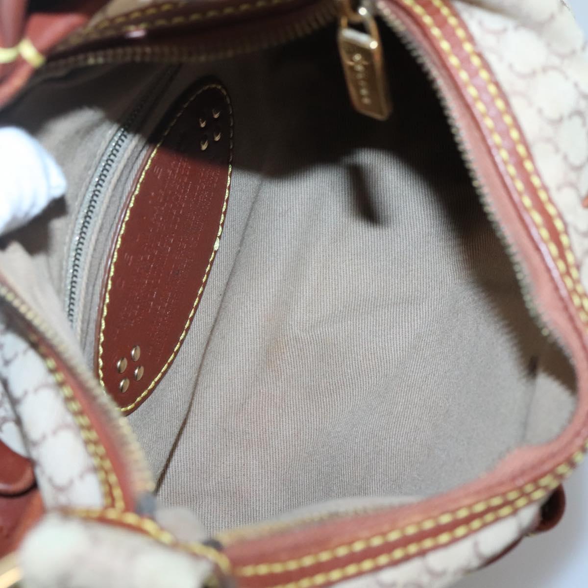 Celine Macadam Canvas Shoulder Bag – Beige-Gold
