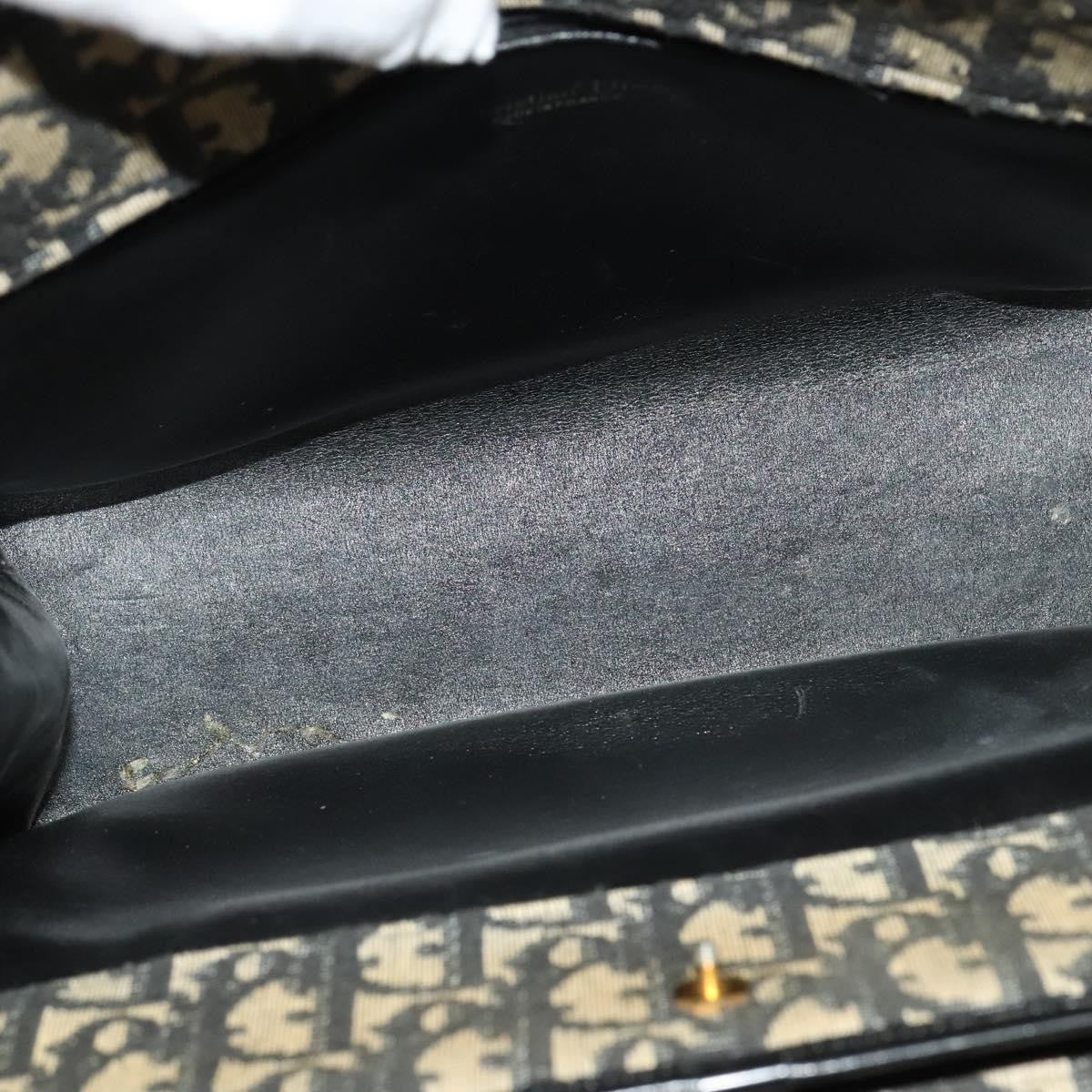 Dior Trotter Canvas Shoulder Bag – Black & Gold