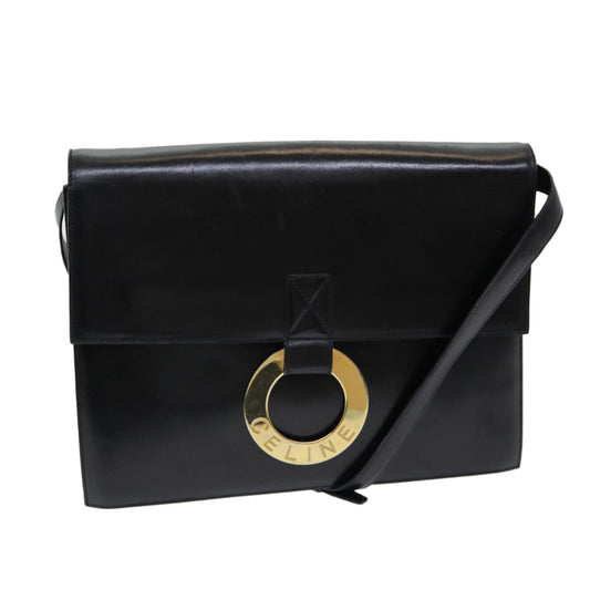 Celine Shoulder Bag – Black Leather