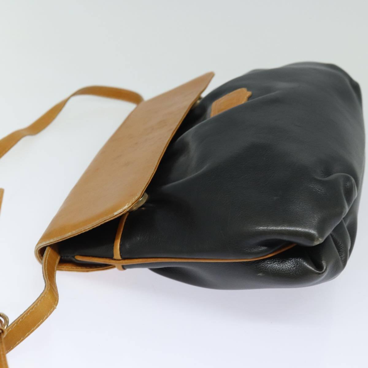 Celine Shoulder Bag – Black-Beige Leather