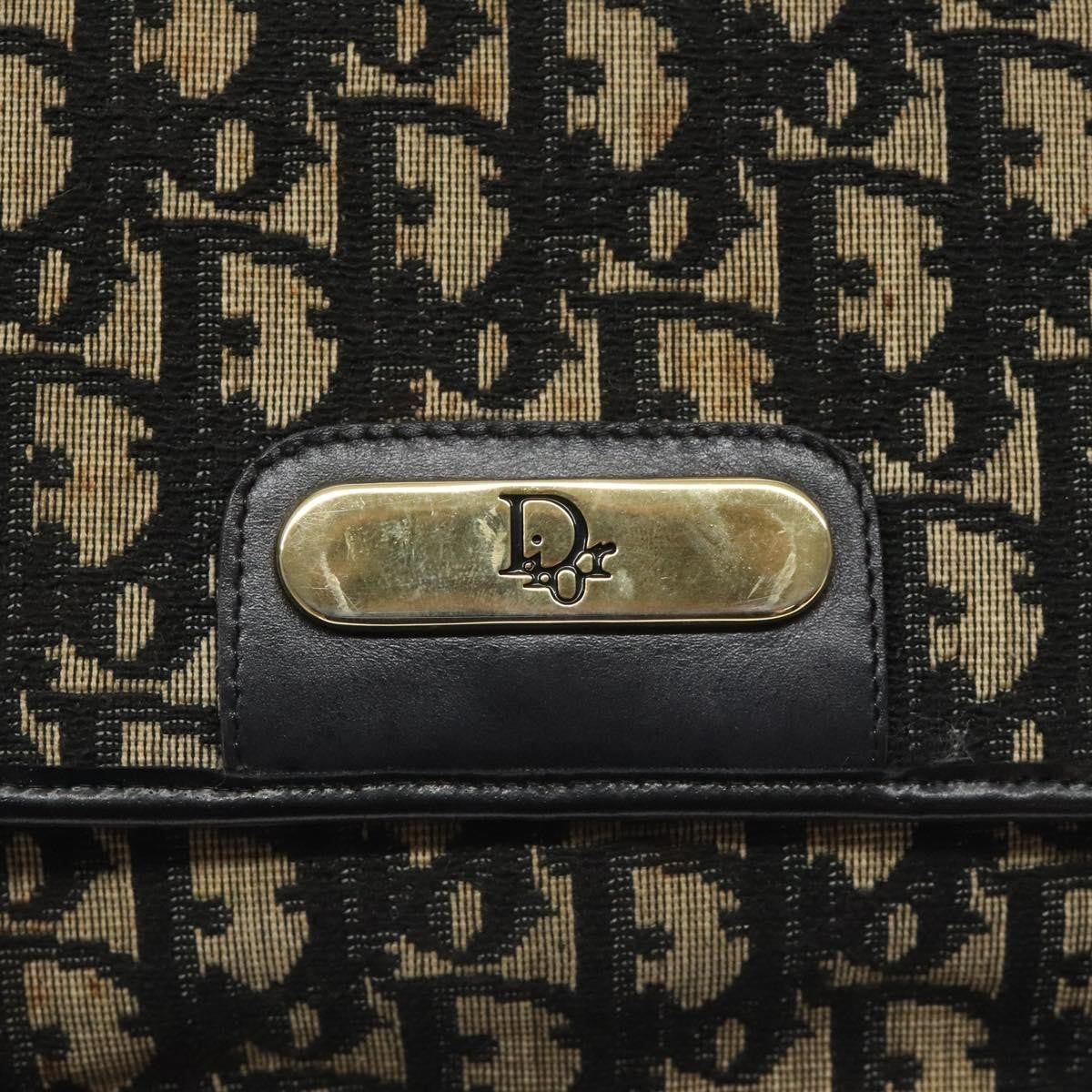 Dior Trotter Canvas Shoulder Bag – Black & Gold