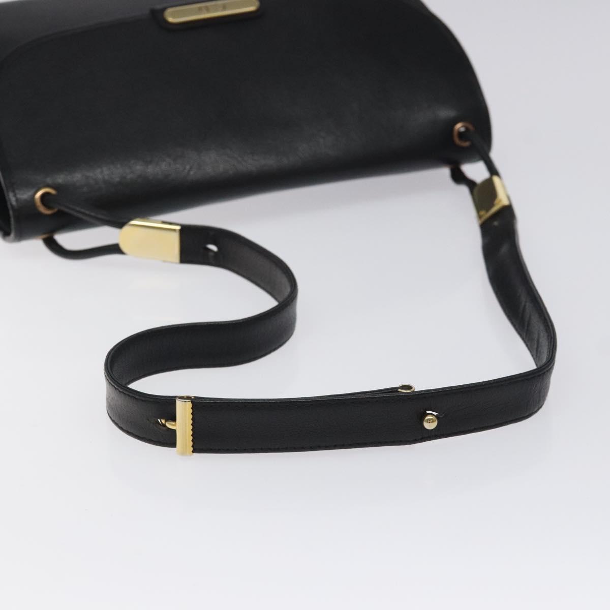 Dior Christian Shoulder Bag – Svart Lær Gull